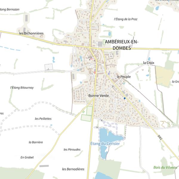 Plan cartographique de Domaine du Frêne