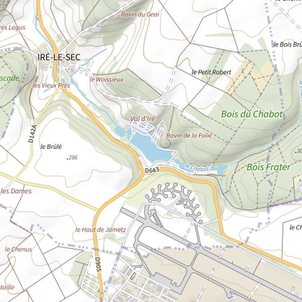 Plan cartographique de Domaine du Val d'Iré