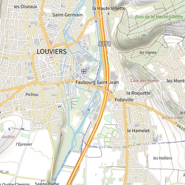Plan cartographique de DPF