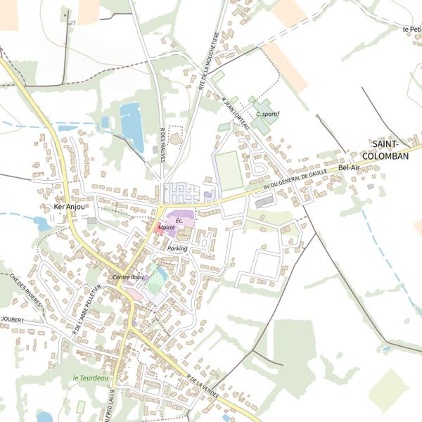 Plan cartographique de East & West