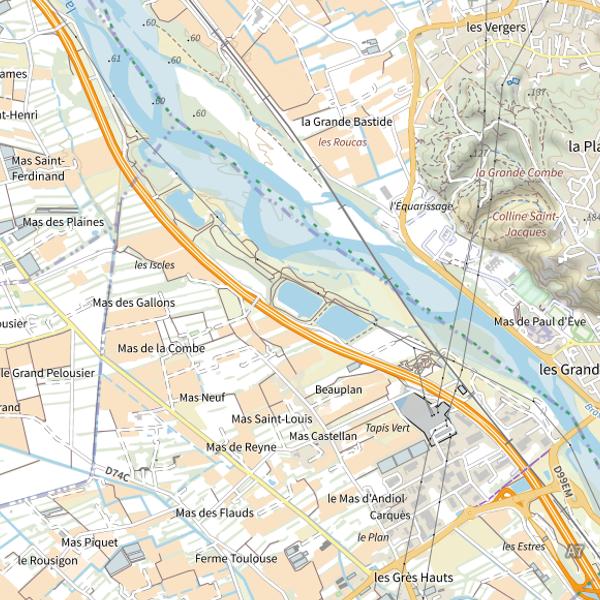 Plan cartographique de EDF