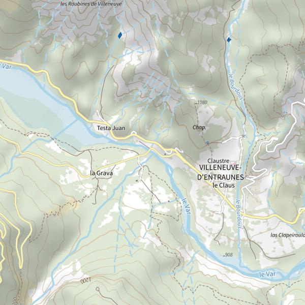 Plan cartographique de Enaux