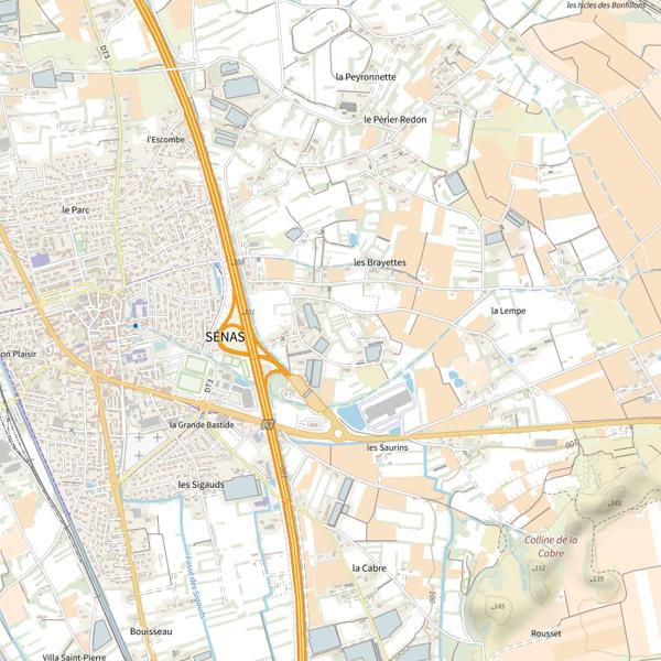 Plan cartographique de Entente Halieutique de la Durance