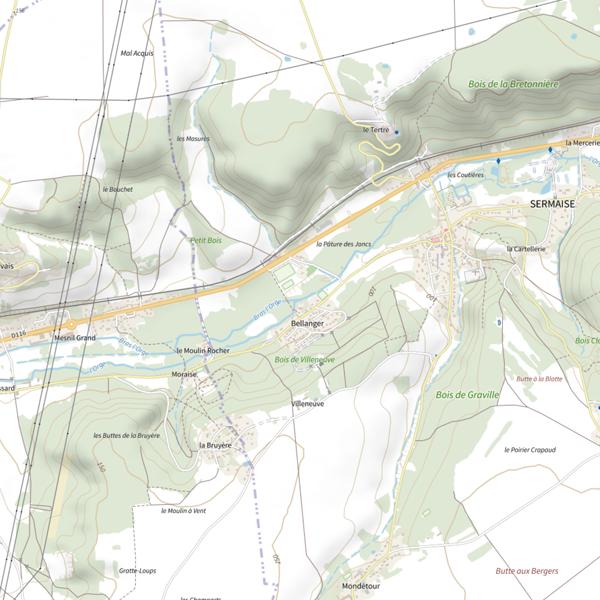 Plan cartographique de Epinoche du Val d'Orge