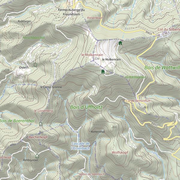 Plan cartographique de Ertzenbach