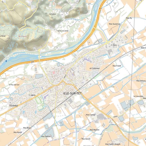 Plan cartographique de Espace La Catalane