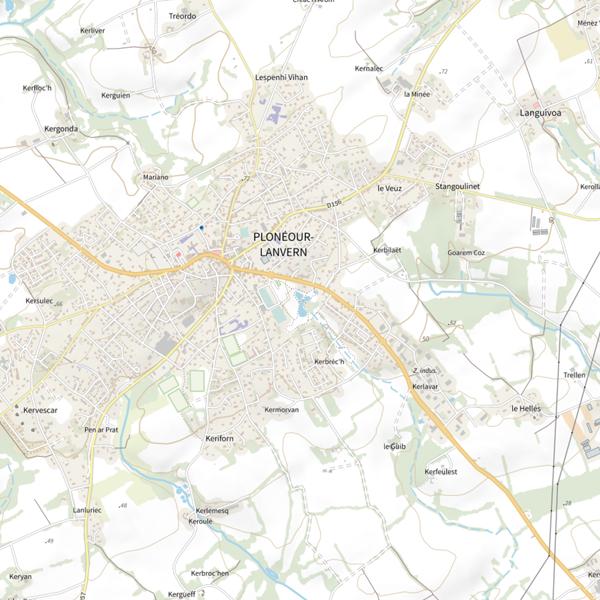 Plan cartographique de Espace Raphalen