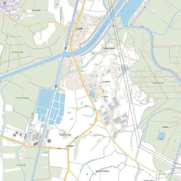 Plan cartographique de Étang Allmend