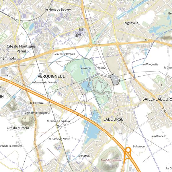 Plan cartographique de Étang Augustin Mayeux