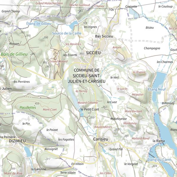 Plan cartographique de Étang Bénétan