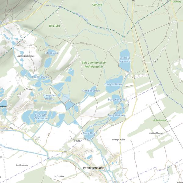 Plan cartographique de Étang Bouchon