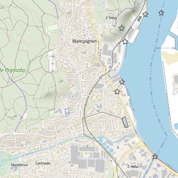 Plan cartographique de Étang Carpe Diem (Anglet)