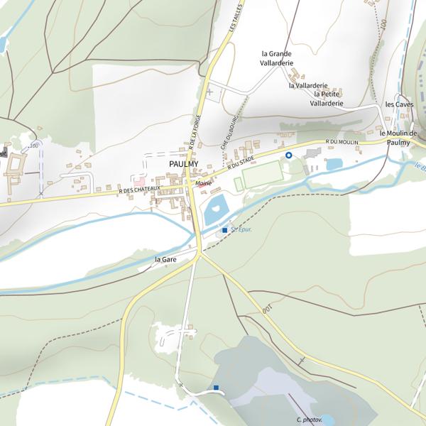 Plan cartographique de Étang Communal de Paulmy
