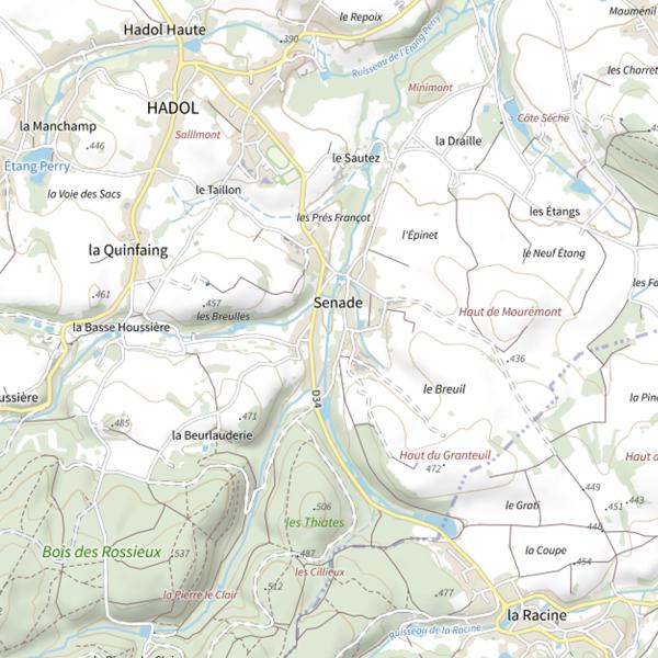 Plan cartographique de Étang Creusot
