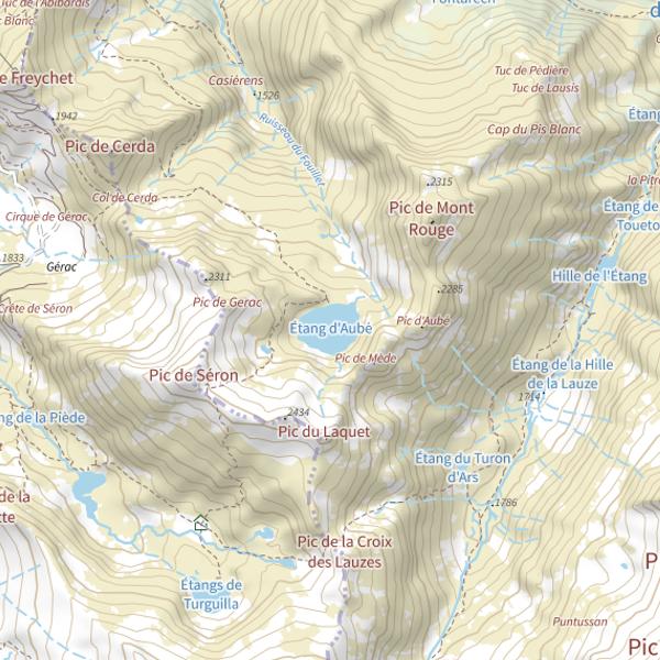 Plan cartographique de Étang d'Aubé