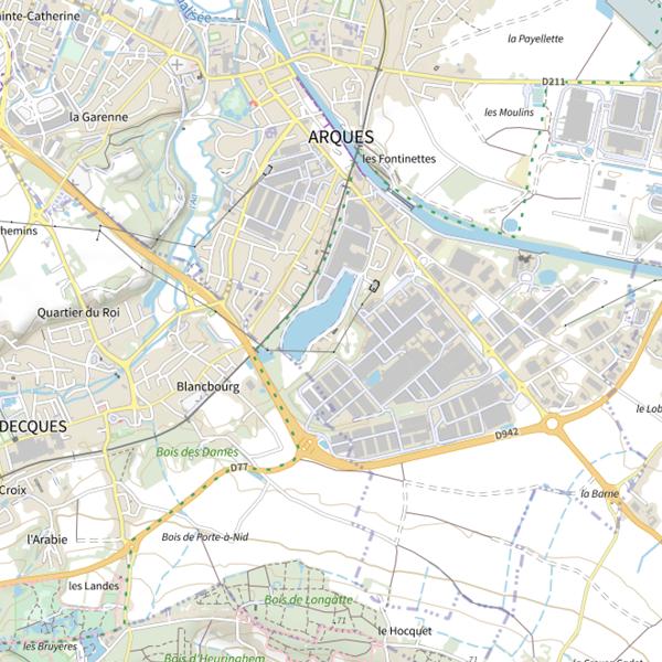 Plan cartographique de Étang de Batavia