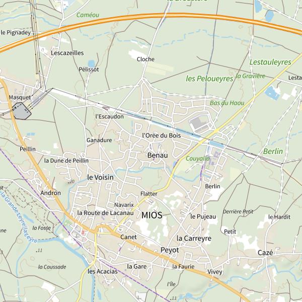 Plan cartographique de Étang de Beauchamp