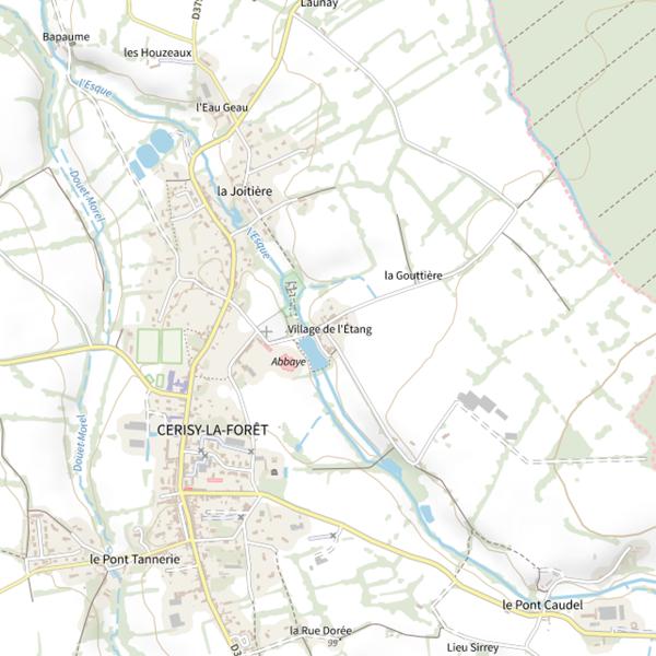 Plan cartographique de Étang de Cerizay