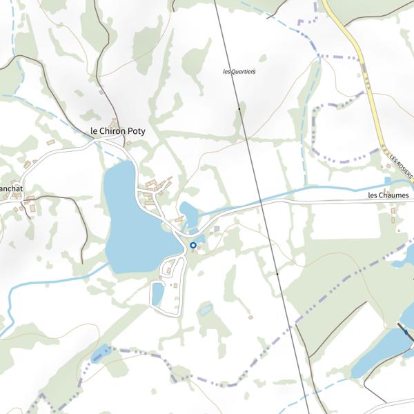 Plan cartographique de Étang de Chiron Poty