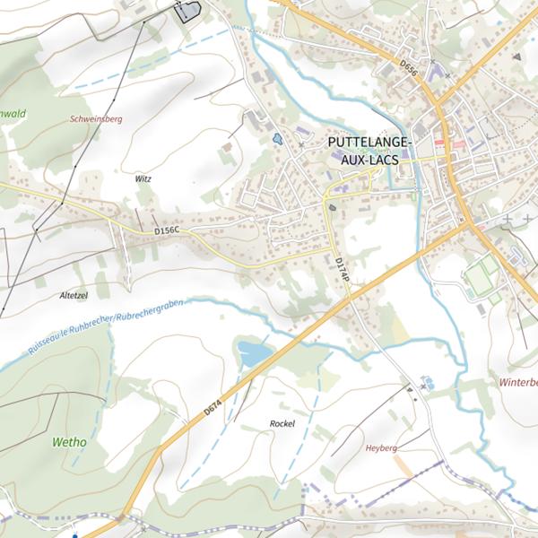 Plan cartographique de Étang de Diefenbach