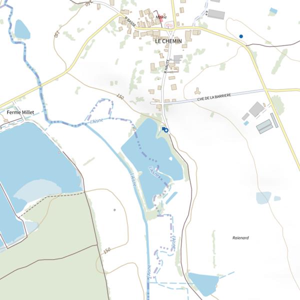 Plan cartographique de Étang de Grand Rue (Le Chemin)