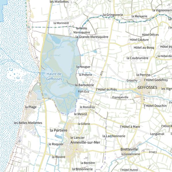 Plan cartographique de Étang de La Barbotterie