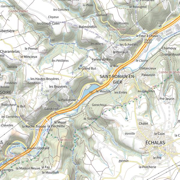 Plan cartographique de Étang de la Bricotte