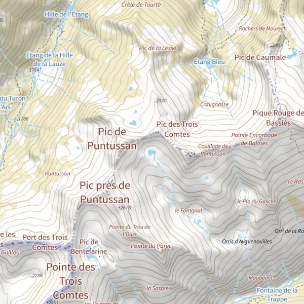 Plan cartographique de Étang de la Coumette d'Ayguenouille