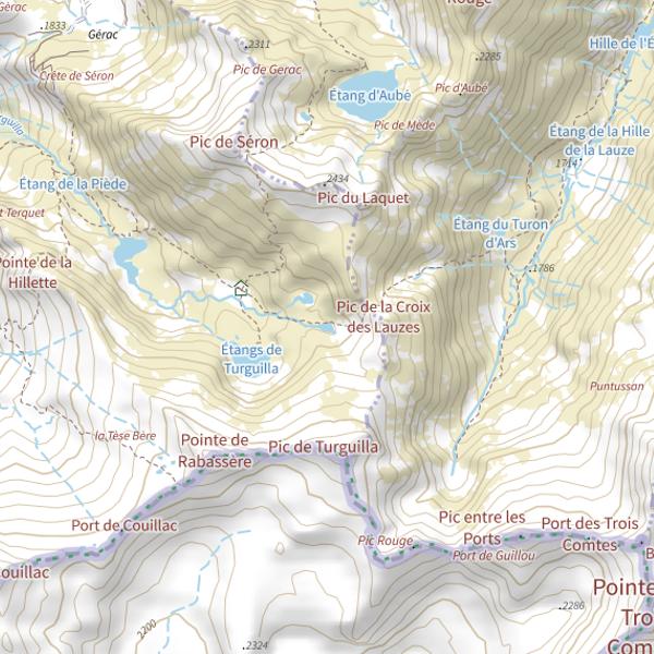 Plan cartographique de Étang de la Crousette