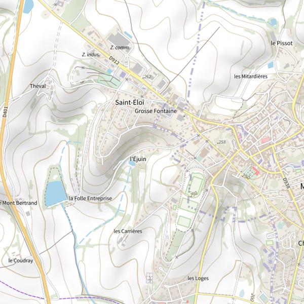 Plan cartographique de Étang de la Folle Entreprise