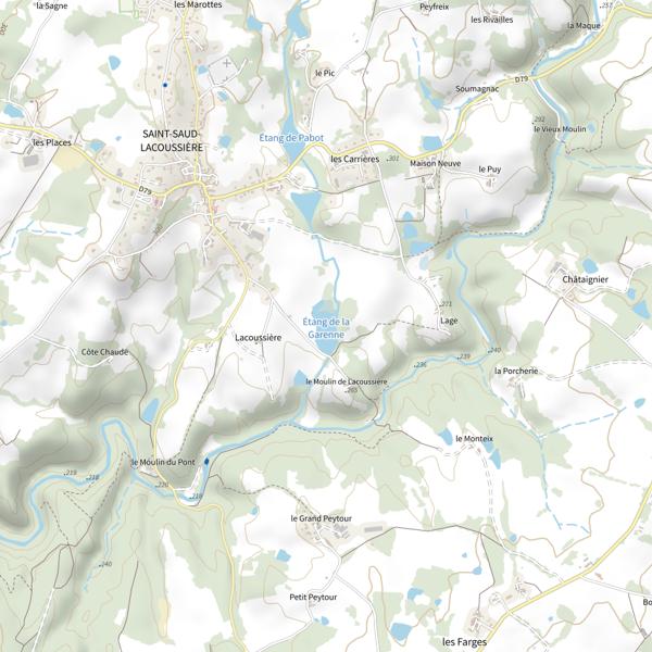 Plan cartographique de Étang de la Garenne