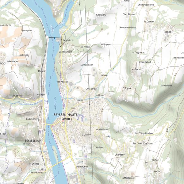 Plan cartographique de Étang de la Malourdine