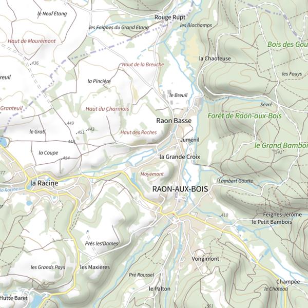 Plan cartographique de Étang de la Morte
