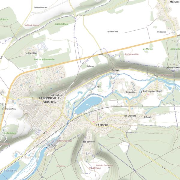 Plan cartographique de Étang de la Noë