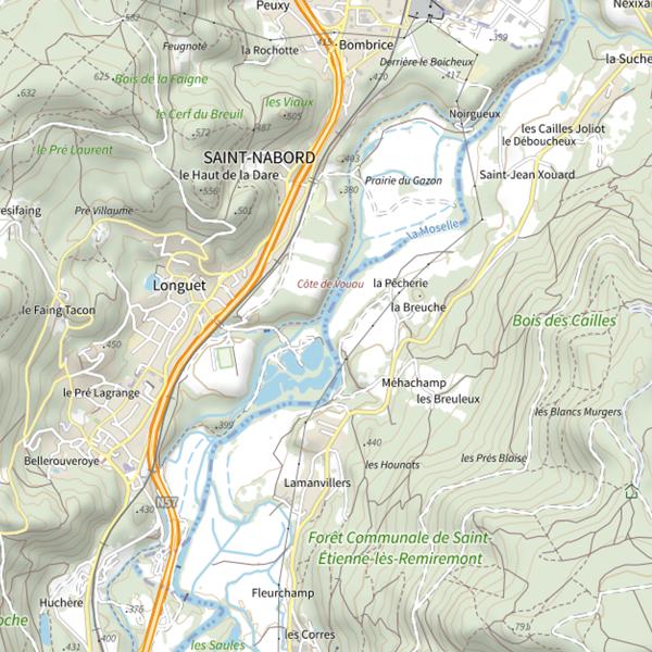 Plan cartographique de Étang de la Prairie du Vouau
