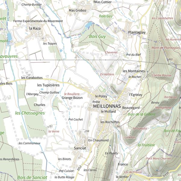 Plan cartographique de Étang de la Razza
