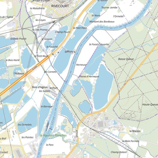 Plan cartographique de Étang de la Remise (K3)