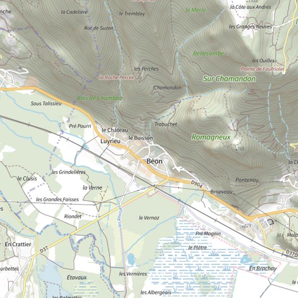 Plan cartographique de Étang de la Rica