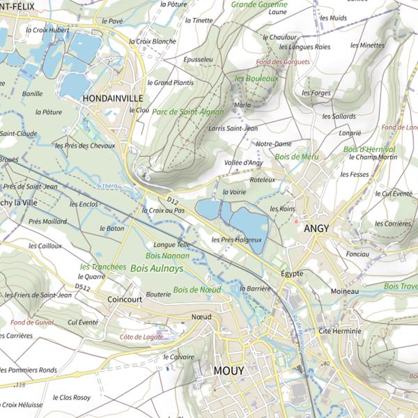 Plan cartographique de Étang de la Sansonnière