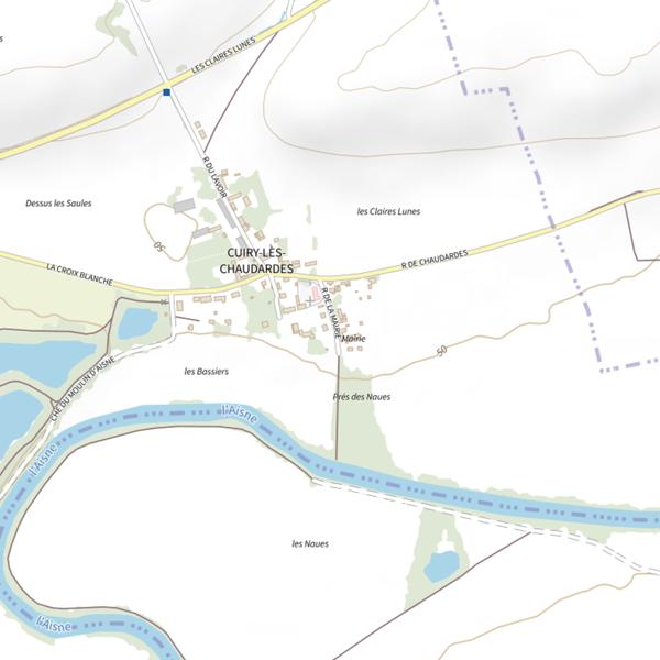 Plan cartographique de Étang de la Tortue