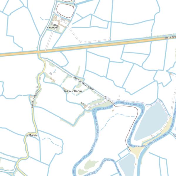 Plan cartographique de Étang de la Vieille Rivière