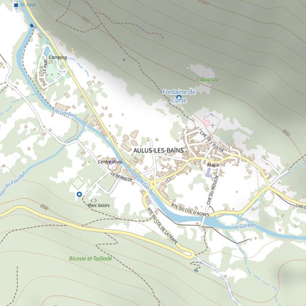 Plan cartographique de Étang de Labant