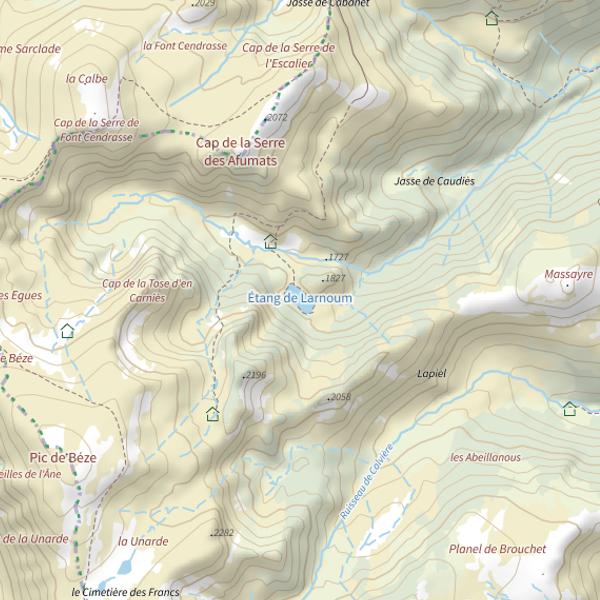 Plan cartographique de Étang de Larnoum