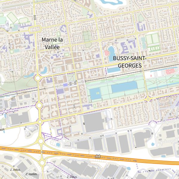Plan cartographique de Étang de l'ile Mystérieuse