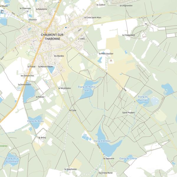Plan cartographique de Étang de Maître Jean