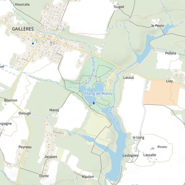 Plan cartographique de Étang de Massy