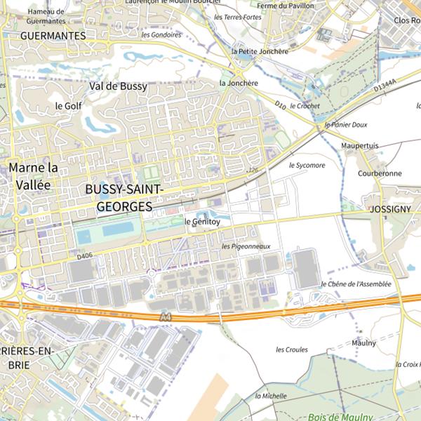 Plan cartographique de Étang de Montespan : Aappam Le pêcheur de Marne la Vallée