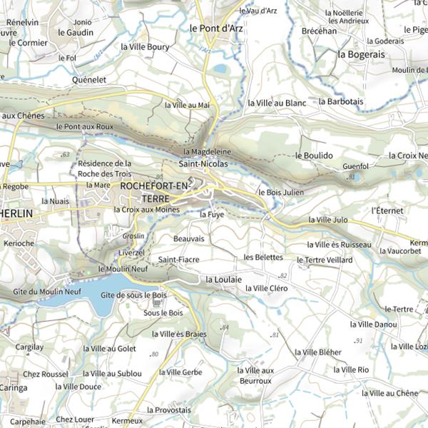 Plan cartographique de Étang de Moulin-Neuf