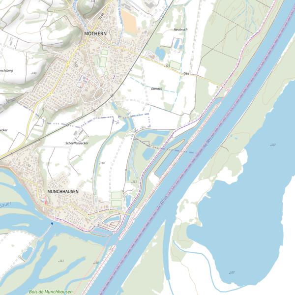 Plan cartographique de Étang de Neubruch