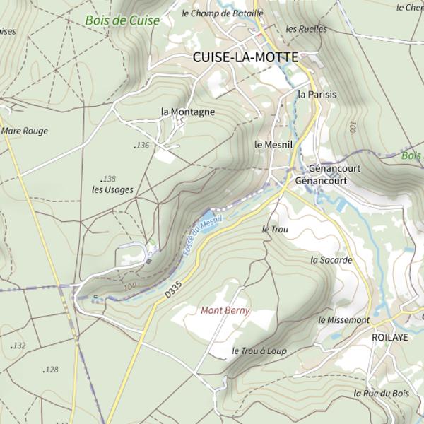 Plan cartographique de Étang de Neuffontaines